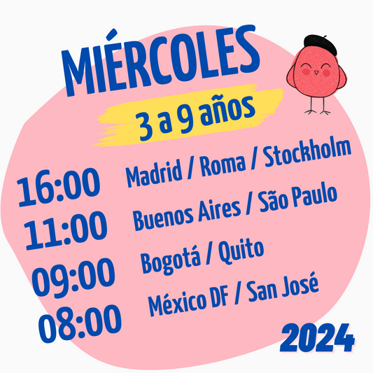 MIÉRCOLES / 3-9 AÑOS